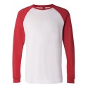 3000 Bella + Canvas White/ Canvas Red