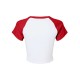 1201 Bella + Canvas WHITE/ RED