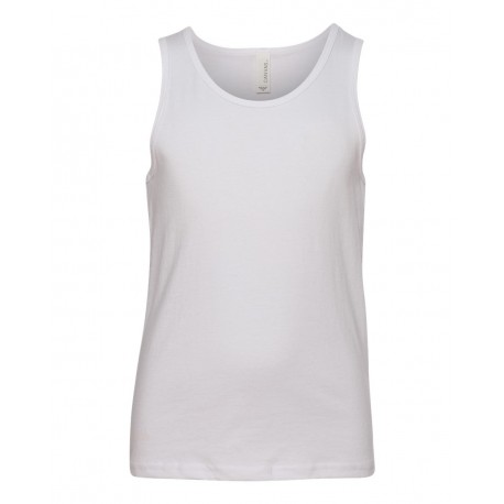 3480Y BELLA + CANVAS 3480Y Youth Jersey Tank WHITE