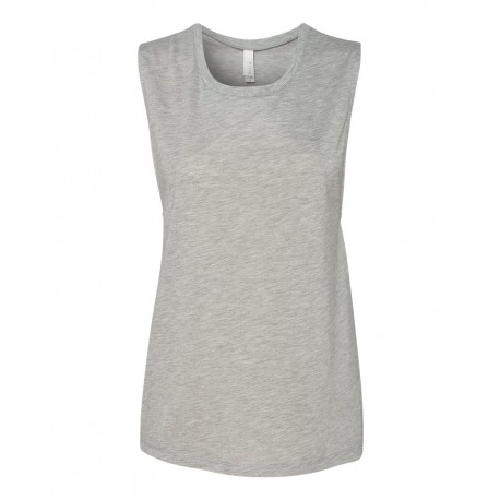 8803 BELLA + CANVAS 8803 Women's Flowy Scoop Muscle Tank ATHLETIC HEATHER