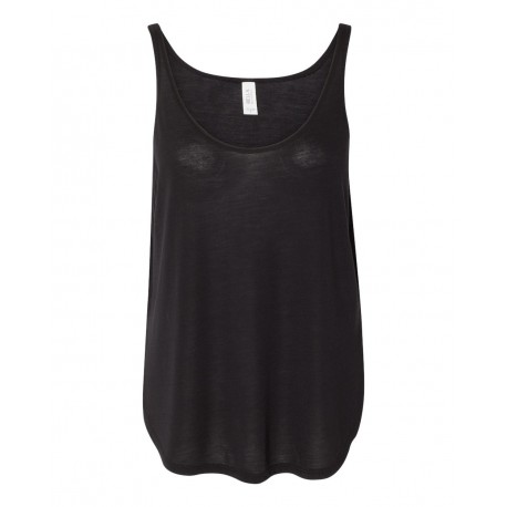 8802 BELLA + CANVAS 8802 Women's Flowy Tank with Side Slit BLACK