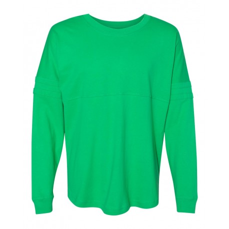 T14 Boxercraft T14 Women's Jersey Pom Pom Long Sleeve T-Shirt Spring Green