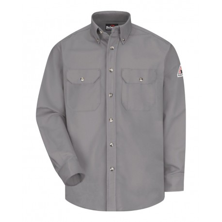 SLU2T Bulwark SLU2T Dress Uniform Shirt - Excel FR ComforTouch - 7 oz. - Tall Sizes SILVER GREY