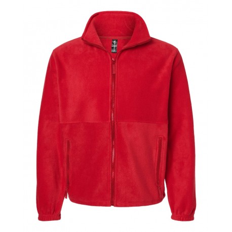 3062 Burnside 3062 Polar Fleece Full-Zip Jacket RED