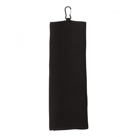 C1717MTC Carmel Towel Company C1717MTC Fairway Golf Towel BLACK