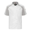 052M Chef Designs White/ Grey Mesh