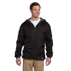 Dickies 33237 Men's Fleece-Lined Hooded Nylon Jacket