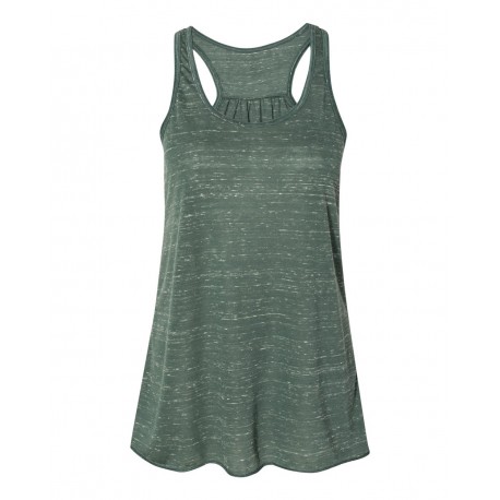 8800 BELLA + CANVAS 8800 Women's Flowy Racerback Tank FOREST MARBLE