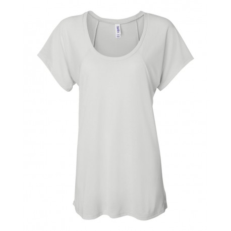 8801 BELLA + CANVAS 8801 Women's Flowy Raglan Tee WHITE
