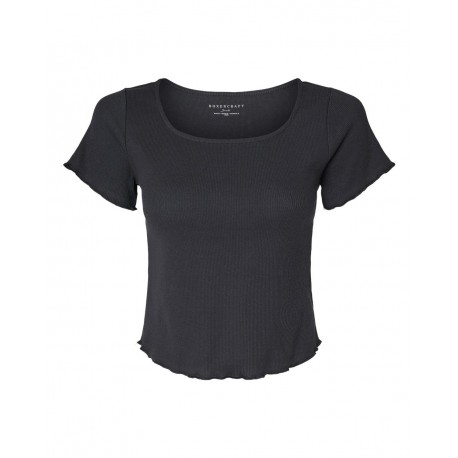 BW2403 Boxercraft BW2403 Women's Baby Rib T-Shirt BLACK