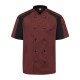 052M Chef Designs Merlot Heather/ Black Mesh