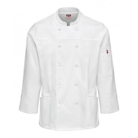 053W Chef Designs 053W Women's Deluxe Airflow Chef Coat WHITE