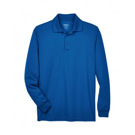 88192 CORE365 88192 Pinnacle Performance Long Sleeve Pique Polo TRUE ROYAL