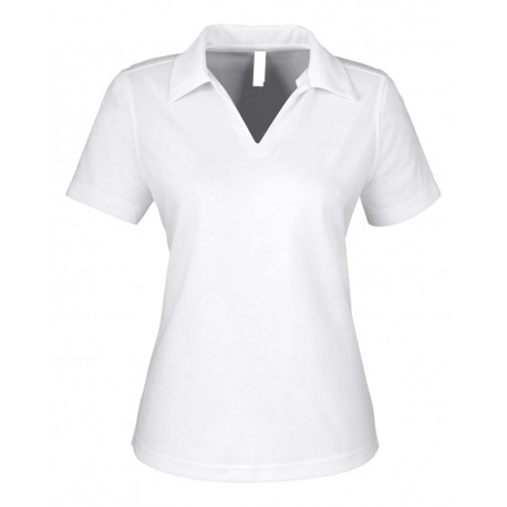 CE104W CORE365 CE104W Women's Market Snag Protect Mesh Polo WHITE
