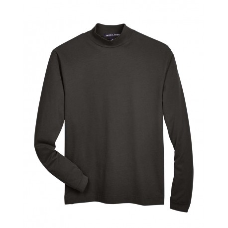 D420 Devon & Jones D420 Sueded Jersey Mock Neck T-Shirt BLACK