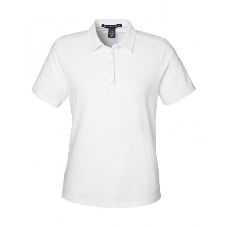 DG120W Devon & Jones DG120W Women's Raleigh Stretch Polo WHITE