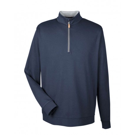 DG479 Devon & Jones DG479 DRYTEC20 Performance Quarter-Zip Pullover Navy/ Grey Heather/ Graphite