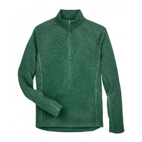 DG792 Devon & Jones DG792 Bristol Sweater Fleece Quarter-Zip Pullover FOREST HEATHER