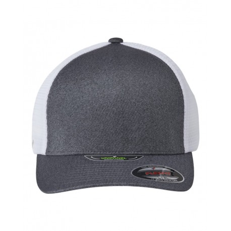 5511UP Flexfit 5511UP Unipanel Trucker Cap Melange Dark Grey/ White