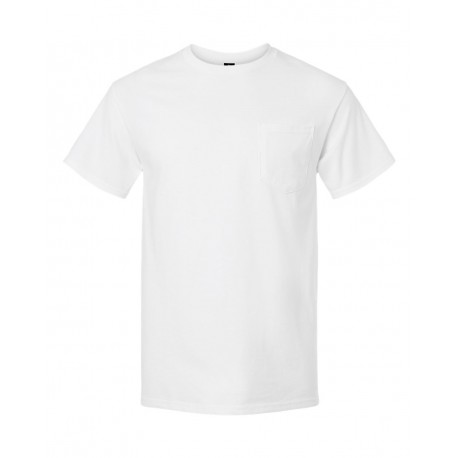 2300 Gildan 2300 Ultra Cotton Pocket T-Shirt WHITE