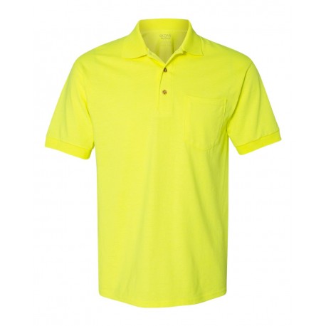 8900 Gildan 8900 DryBlend Jersey Pocket Polo SAFETY GREEN