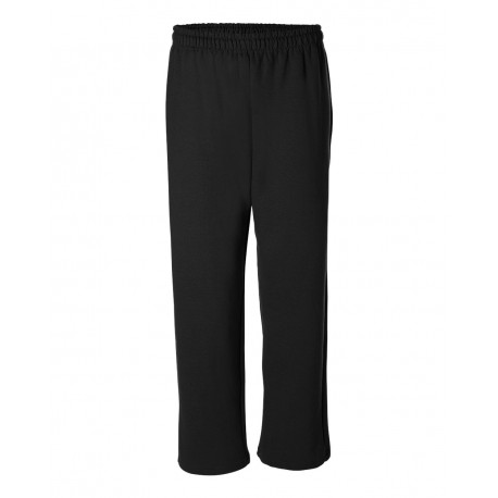 18400 Gildan 18400 Heavy Blend Open-Bottom Sweatpants BLACK