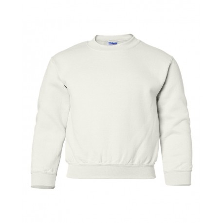 18000B Gildan 18000B Heavy Blend Youth Sweatshirt WHITE