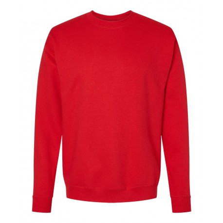 RS160 Hanes RS160 Perfect Fleece Crewneck Sweatshirt Athletic Red