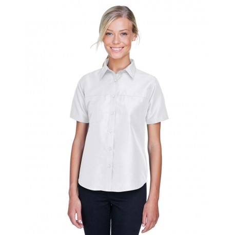 M580W Harriton M580W Women's Key West Short Sleeve Performance Staff Shirt WHITE