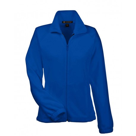 M990W Harriton M990W Women's Full-Zip Fleece TRUE ROYAL