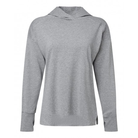 222798 Holloway 222798 Eco Revive Women's Ventura Soft Knit Hoodie GREY HEATHER