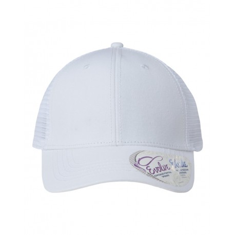 CHARLIE Infinity Her CHARLIE Women's Modern Trucker Cap WHITE/ WHITE