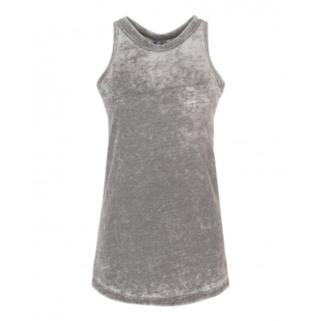 8117 J. America 8117 Women's Zen Jersey Tank Top CEMENT