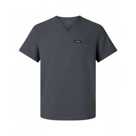 M10002 Jaanuu M10002 Platt 3-Pocket Scrub V-Neck Top Carbon Grey