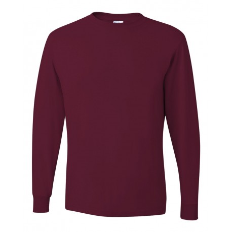 29LSR JERZEES 29LSR Dri-Power Long Sleeve 50/50 T-Shirt MAROON