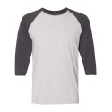 601RR Jerzees White Heather/ Black Heather
