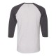 601RR Jerzees White Heather/ Black Heather