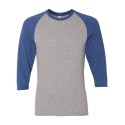 601RR Jerzees Oxford/ True Blue Heather