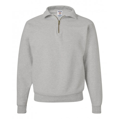 4528MR JERZEES 4528MR Super Sweats NuBlend Quarter-Zip Cadet Collar Sweatshirt OXFORD