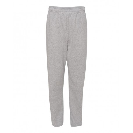 974MPR JERZEES 974MPR NuBlend Open-Bottom Sweatpants with Pockets ATHLETIC HEATHER