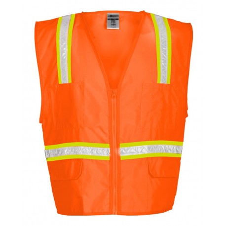 1091 Kishigo 1091 Multi-Pocket Surveyors Vest ORANGE