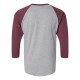 6930 LAT Vintage Heather/ Vintage Burgundy