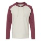 6917 LAT Natural Heather/ Vintage Burgundy/ Natural
