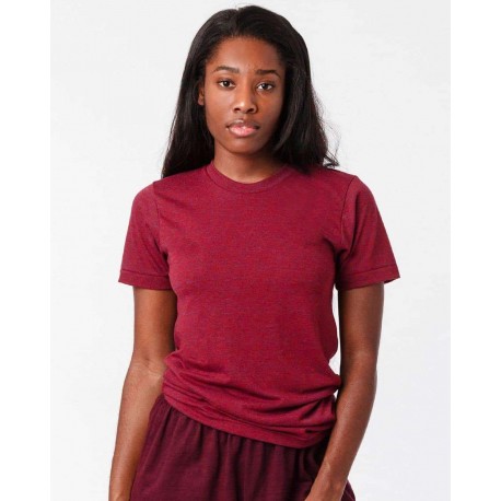 TR01 Los Angeles Apparel TR01 USA-Made Triblend T-Shirt Tri-Cranberry