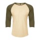 6251 Next Level Apparel Military Green/ Cream