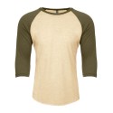 6251 Next Level Apparel Military Green/ Cream