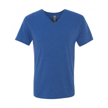 6040 Next Level Apparel 6040 Triblend V-Neck T-Shirt VINTAGE ROYAL