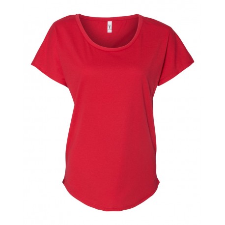 1560 Next Level Apparel 1560 Women's Ideal Dolman T-Shirt RED