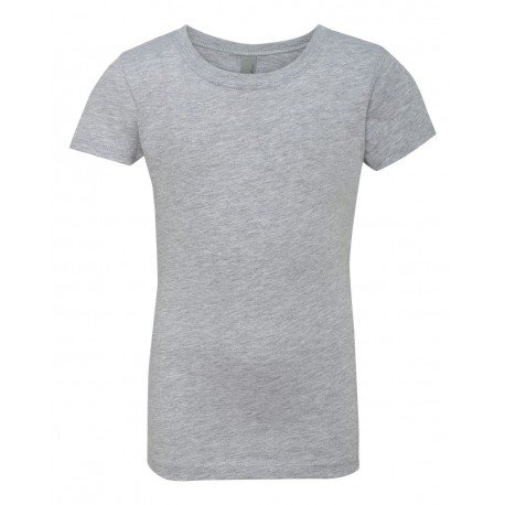 3710 Next Level Apparel 3710 Girls' Cotton Princess T-Shirt HEATHER GREY