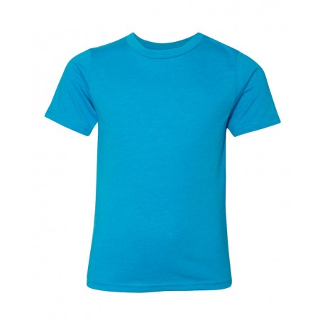 3312 Next Level Apparel 3312 Youth CVC T-Shirt TURQUOISE